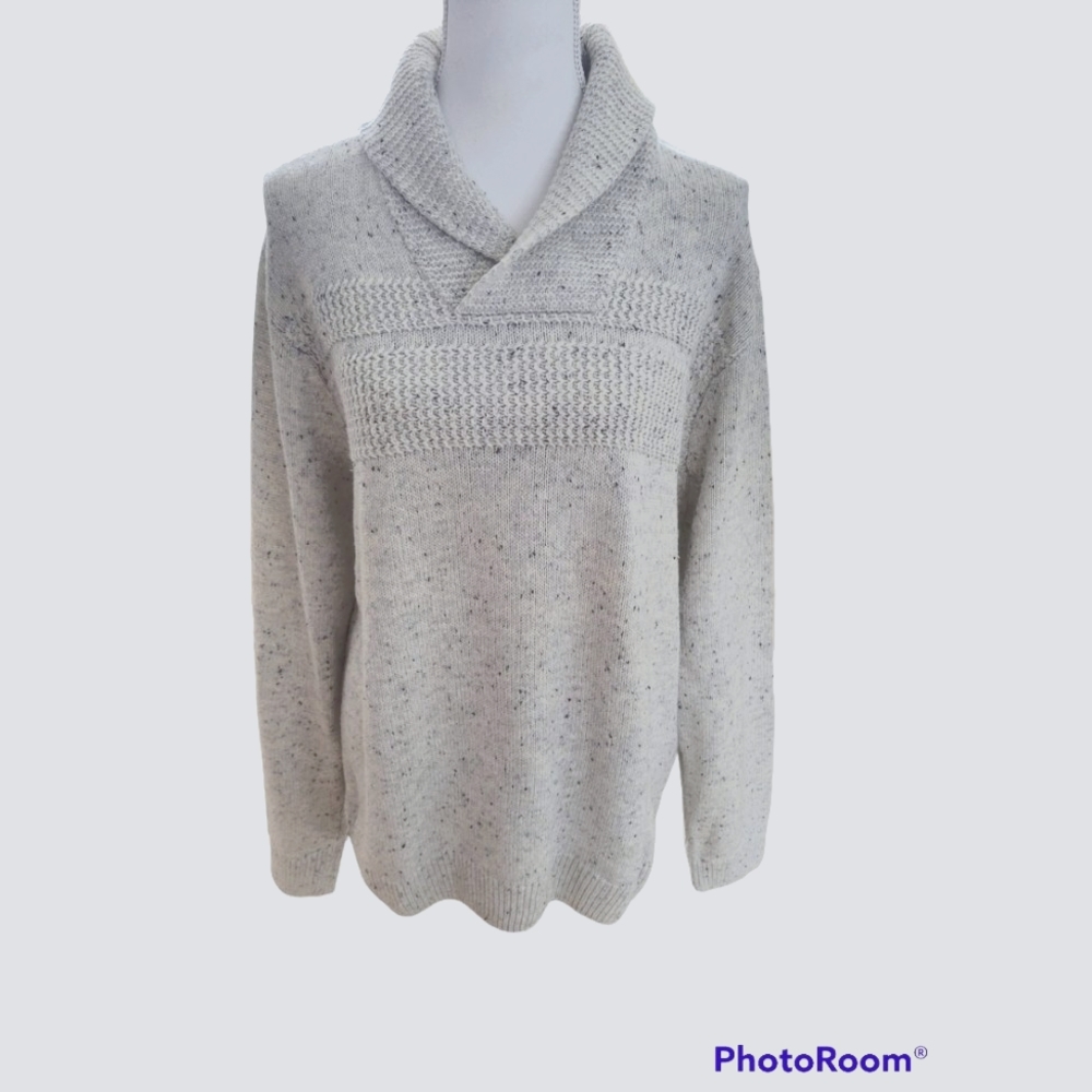 Chaps mens light gray Size large sweater
